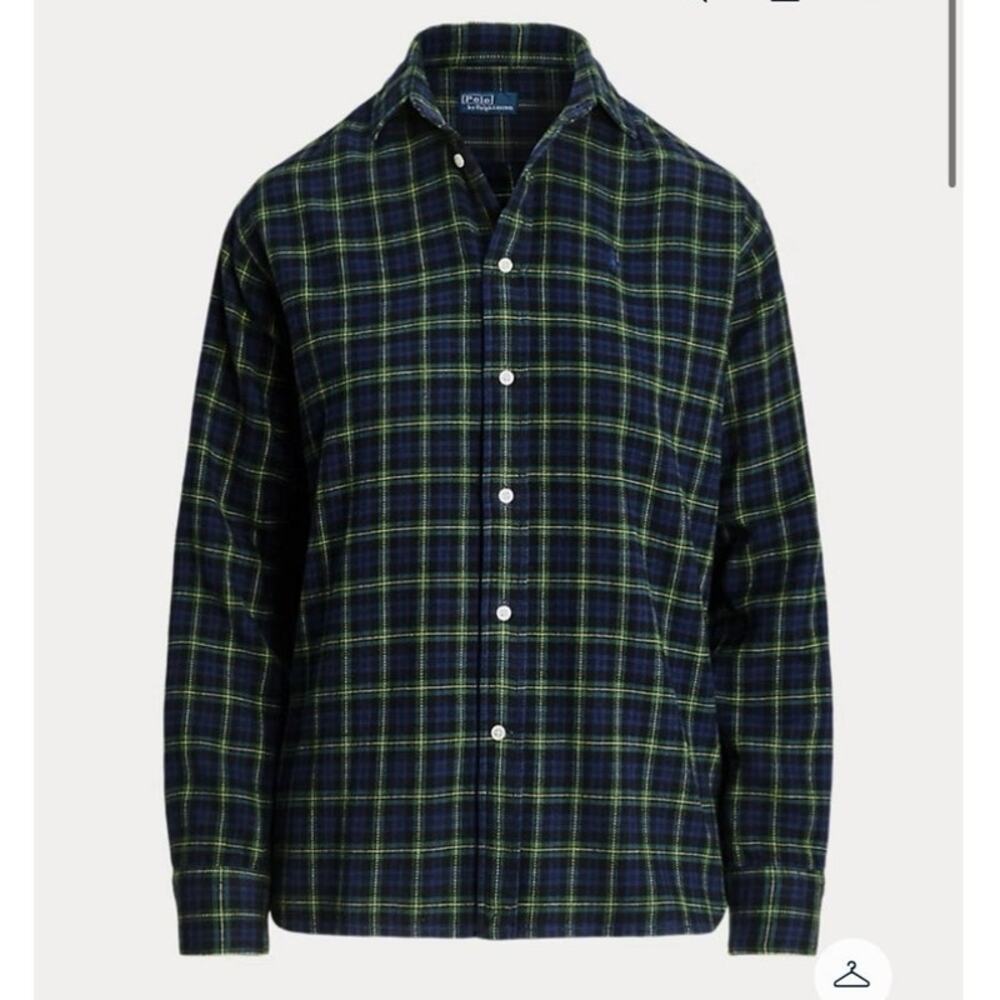NWOT Polo by Ralph Lauren Relaxed Fit Plaid Cotton Shirt in Plaid Print SZ XS